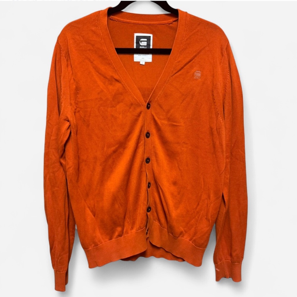 G-Star Raw Men’s Pumpkin Cotton Button Up Cardigan
